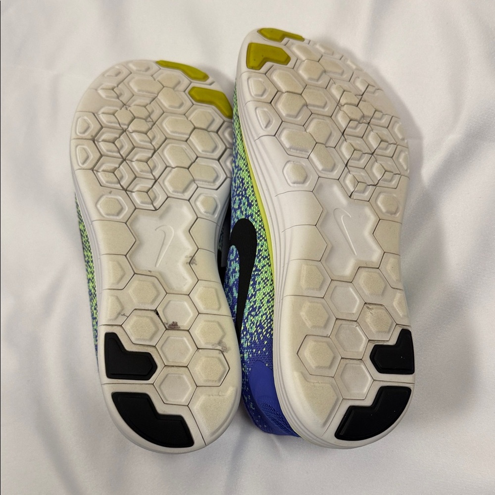 Nike Vibrant Blue and Lime Sneakers natural ride running for MM offset - Picture 7 of 7